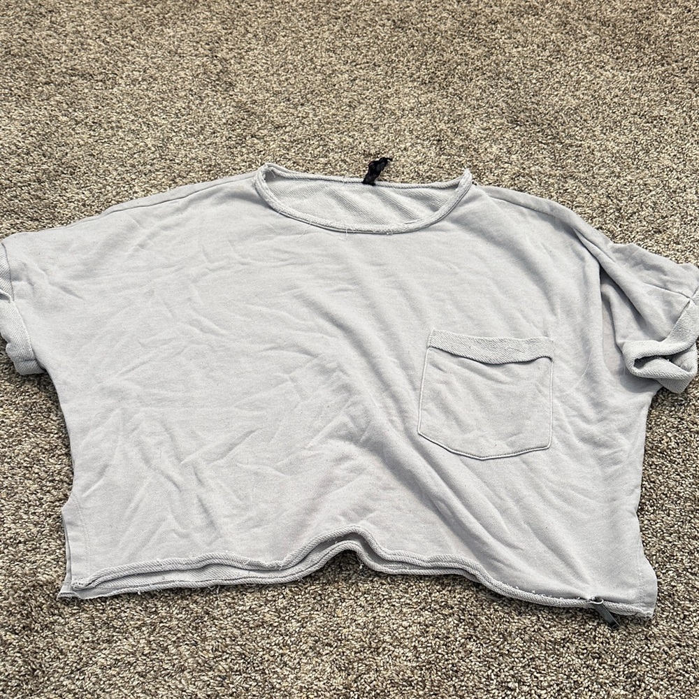 Casual Gray Women's Top